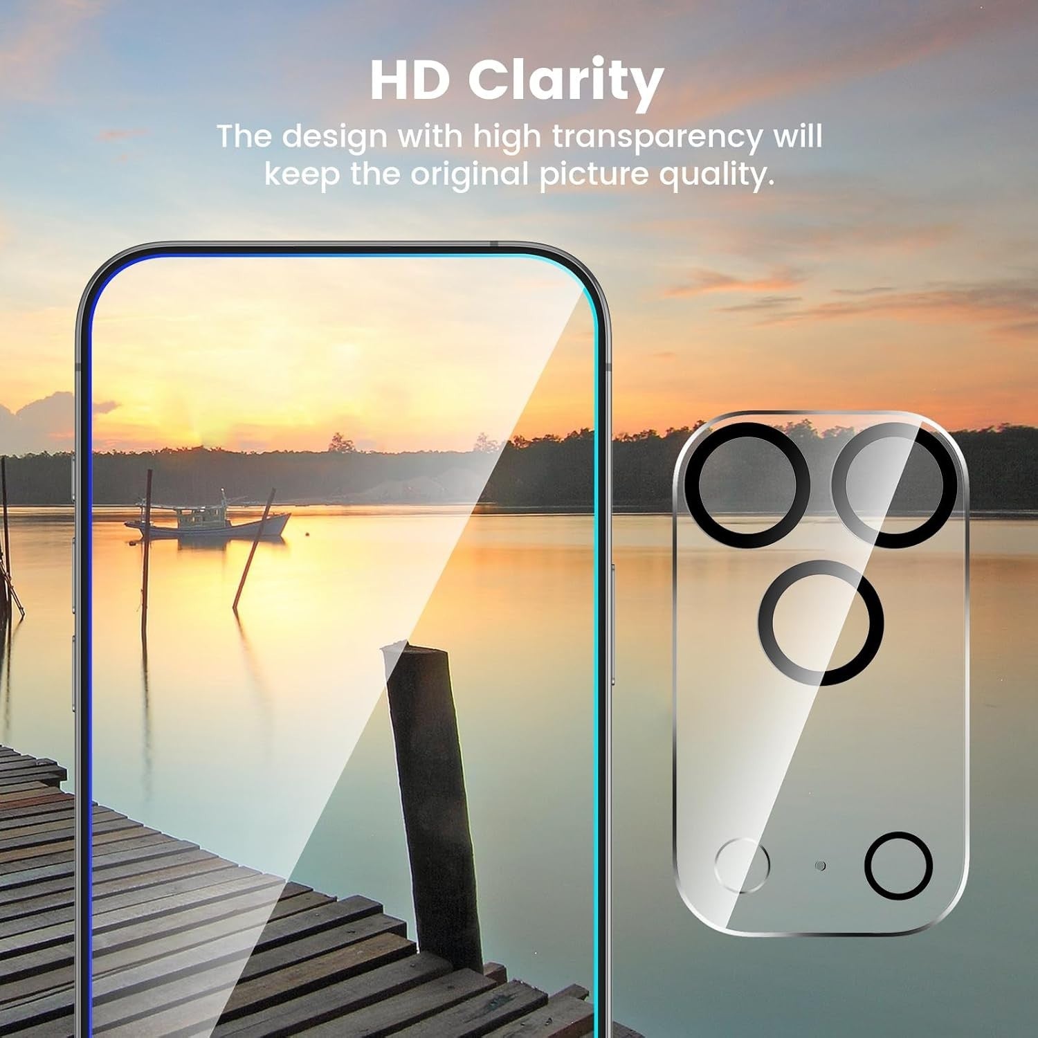2-Pack For iPhone 17 / 17 Air / 17 Pro / 17 Pro Max Tempered Glass Back Screen Lens Camera Protector - image 8