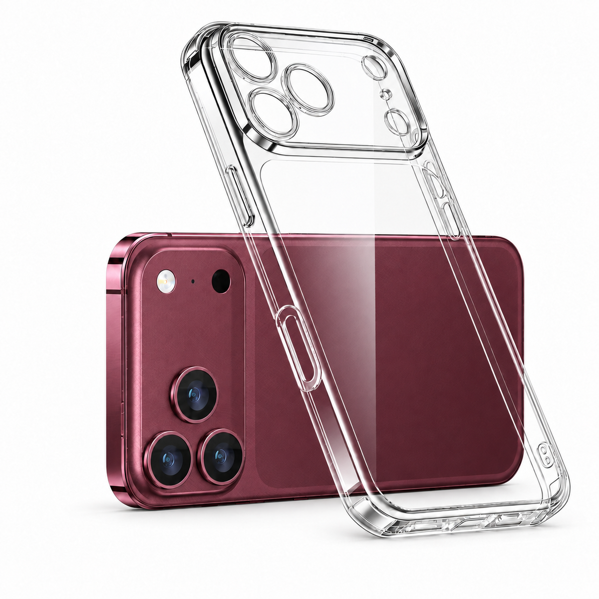 For iPhone 18 Pro Max Case, Compatible with MagSafe - Raised Camera Protection, Case Only, Clear