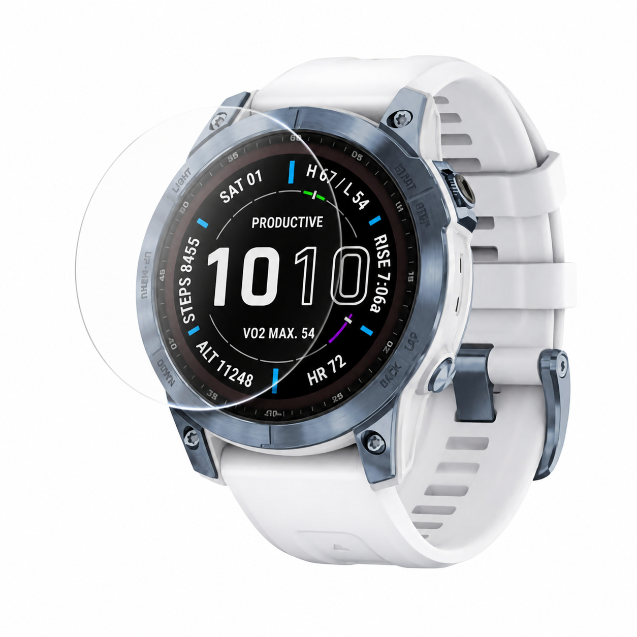 2x For Garmin Fenix 7 7S 7X Solar Sapphire Tempered Glass Screen Protector Cover – clean white background main image
