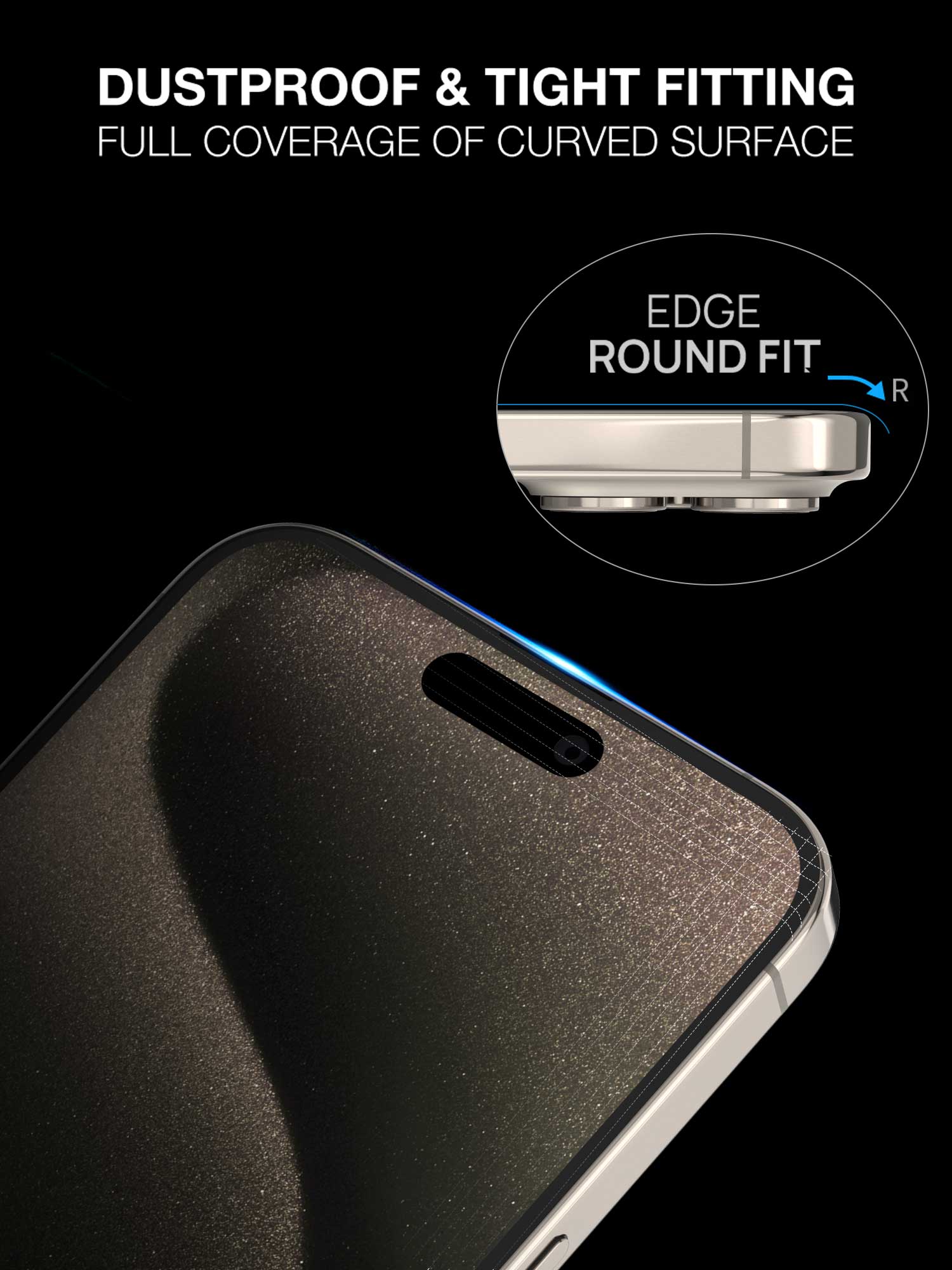 【3 Pack】MaxShield® Premium Hydrogel Film iPhone 15 Series Full Screen Protector