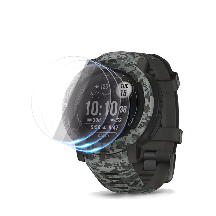 3x For Garmin Instinct 2 2S Solar Full Tempered Glass Screen Protector Watch Film – clean white background main image