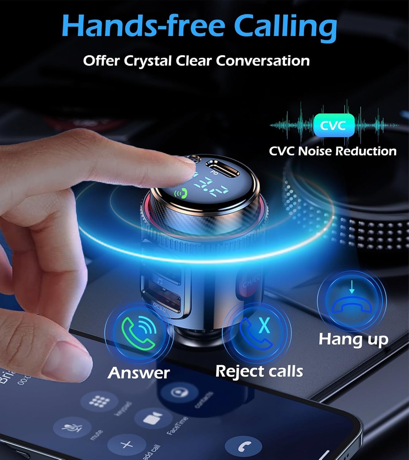 Bluetooth 5.0 FM Transmitter & Car Charger - image 6