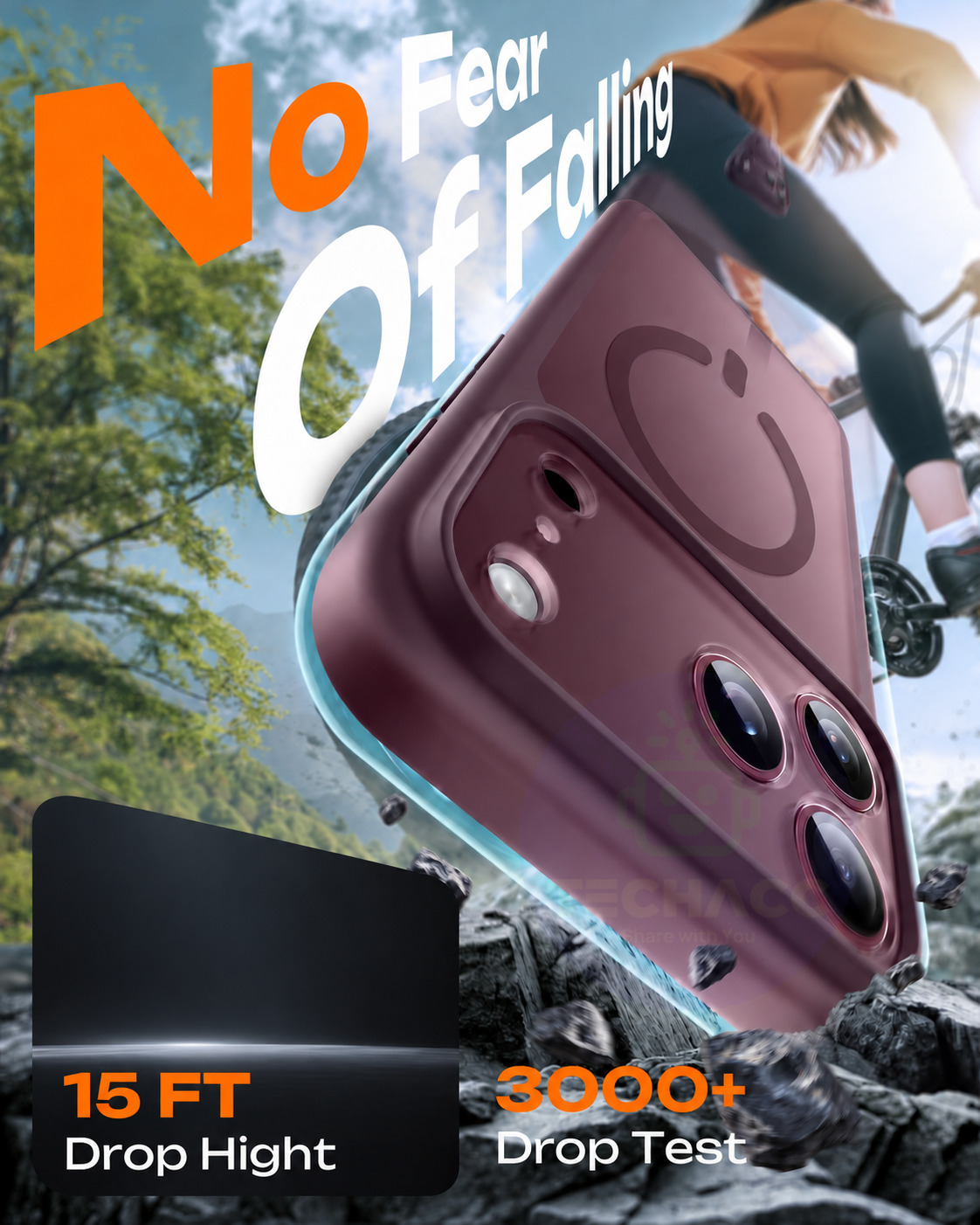 For iPhone 18 Pro Case, Compatible with MagSafe - Frosted Back and Raised Camera Frame, Case Only, Burgundy