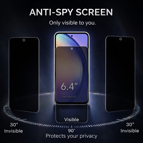 For Samsung Galaxy A16 A17 A26 A27 A36 A37 A56 A57 Privacy Glass Screen Protector - image 2
