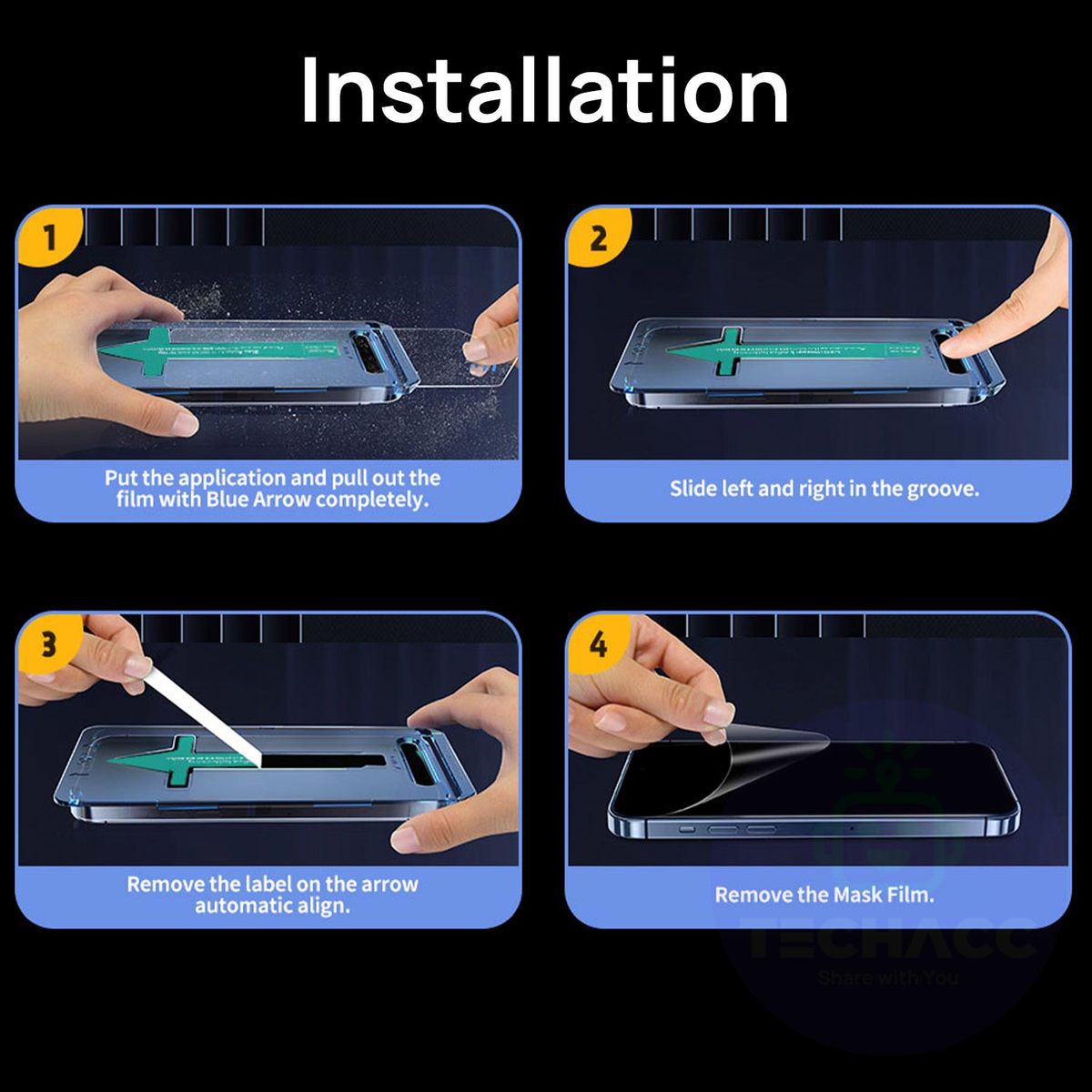 2 Pack Privacy Tempered Glass Screen Protectors for Samsung Galaxy S26 Ultra