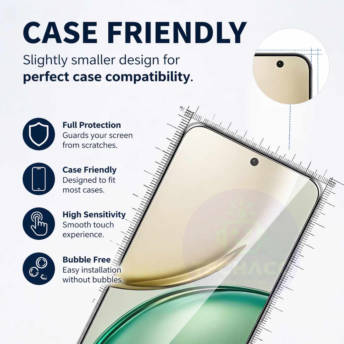 Tempered Glass Screen Protectors for Honor 600 Pro - 2 Pack