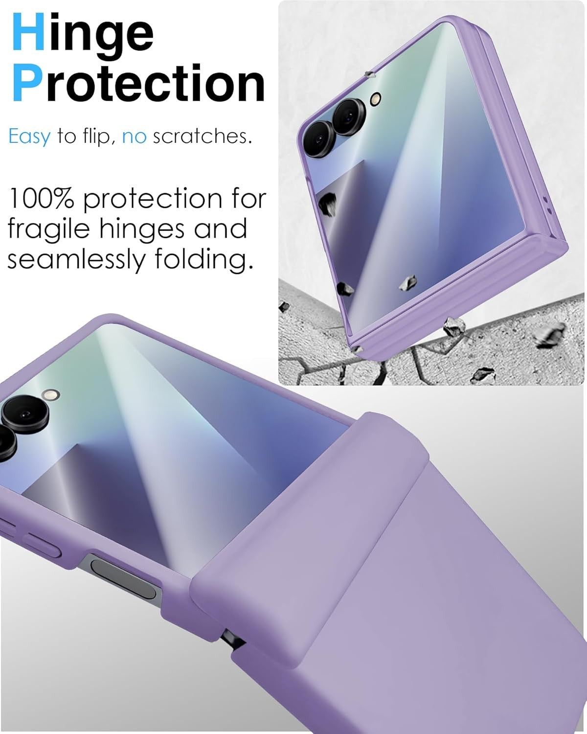 For Samsung Galaxy Z Flip 8 Shockproof Hinge Protection Slim Case - image 4