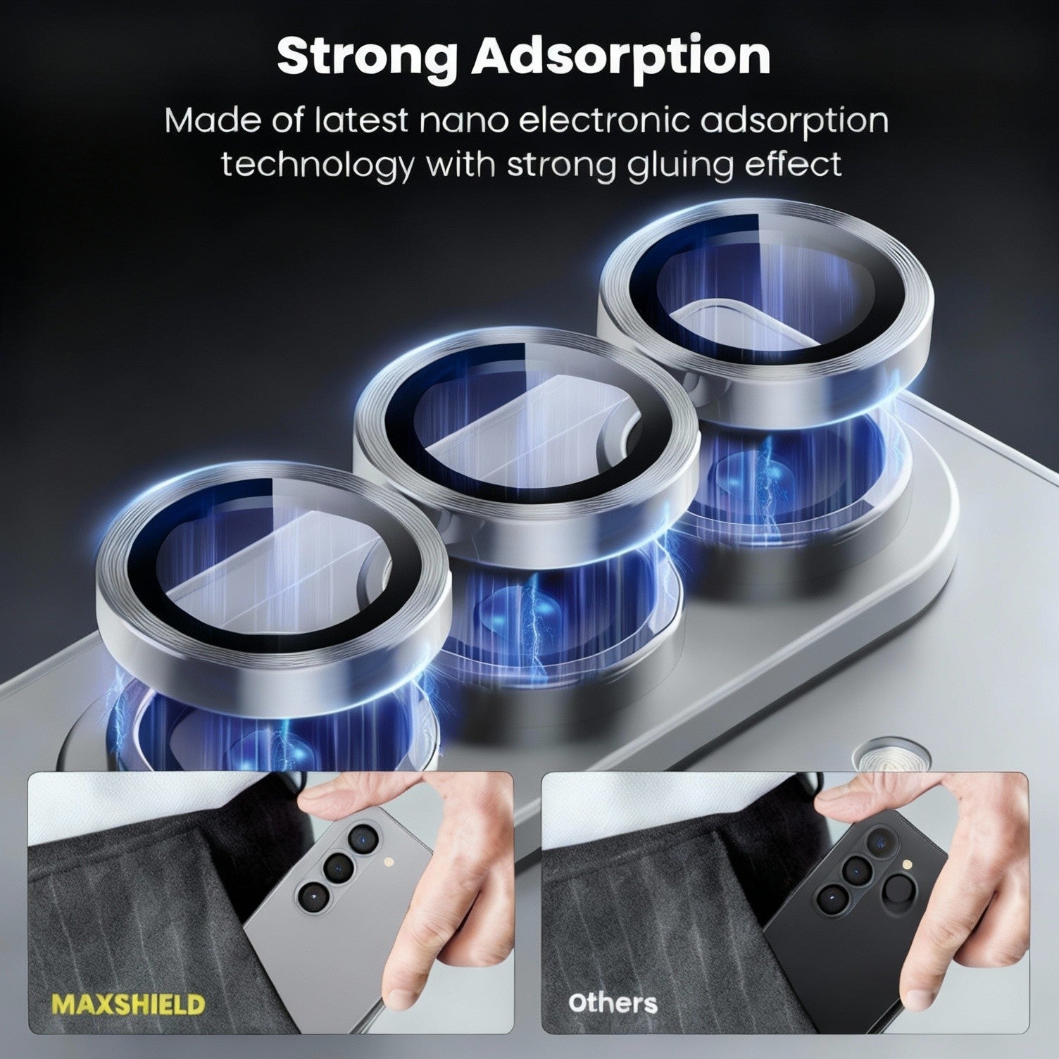 For Samsung Galaxy Z Fold 7 Metal Camera Lens Glass Protector - image 3