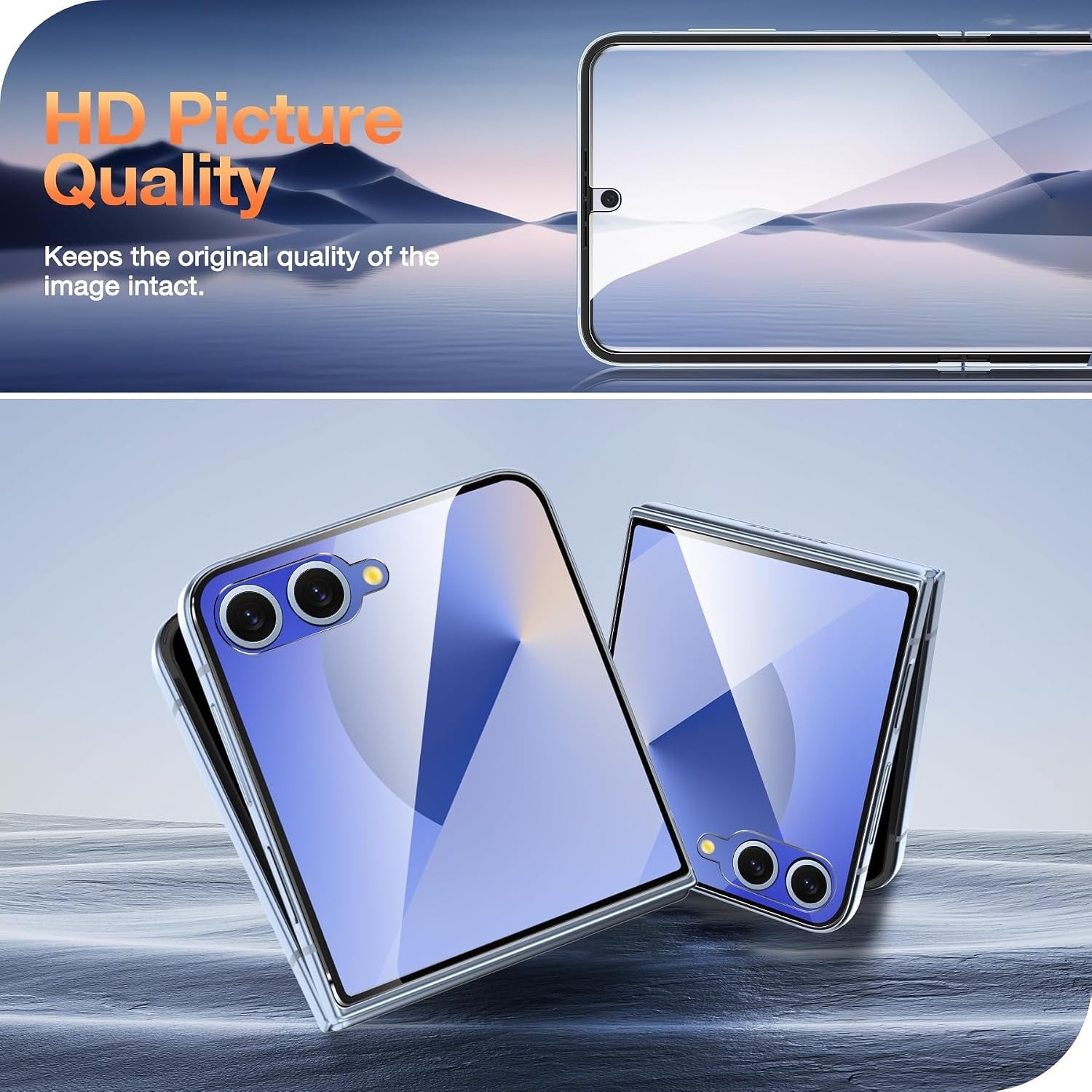 For Samsung Galaxy Z Flip 7 Easy-Install Clear & Privacy Screen Protector - image 6
