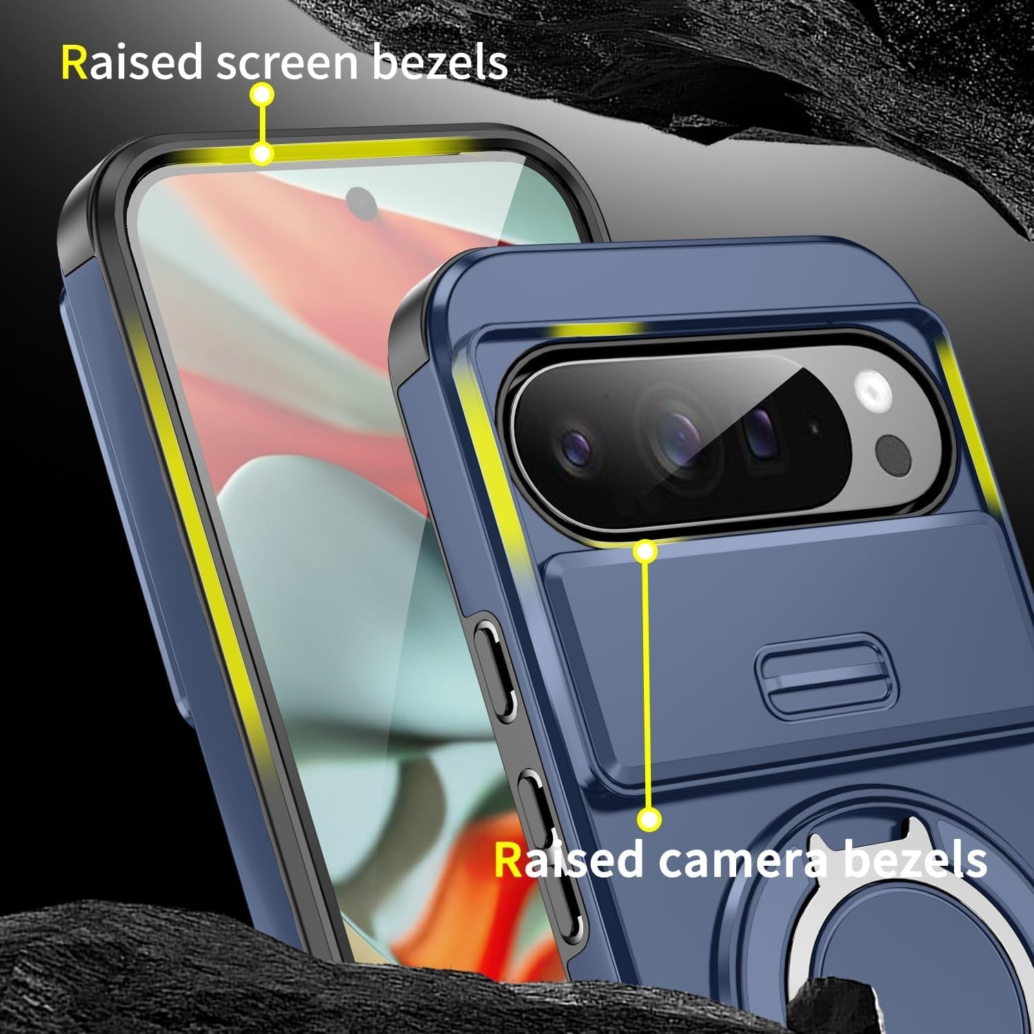 Magnetic Ring Kickstand Case for Google Pixel 7 Series - image 5