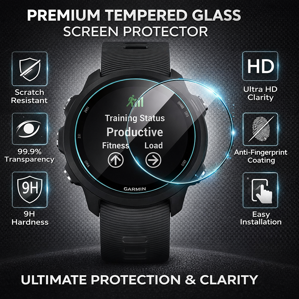 3 Pack Tempered Glass Screen Protector for Garmin Forerunner - image 2
