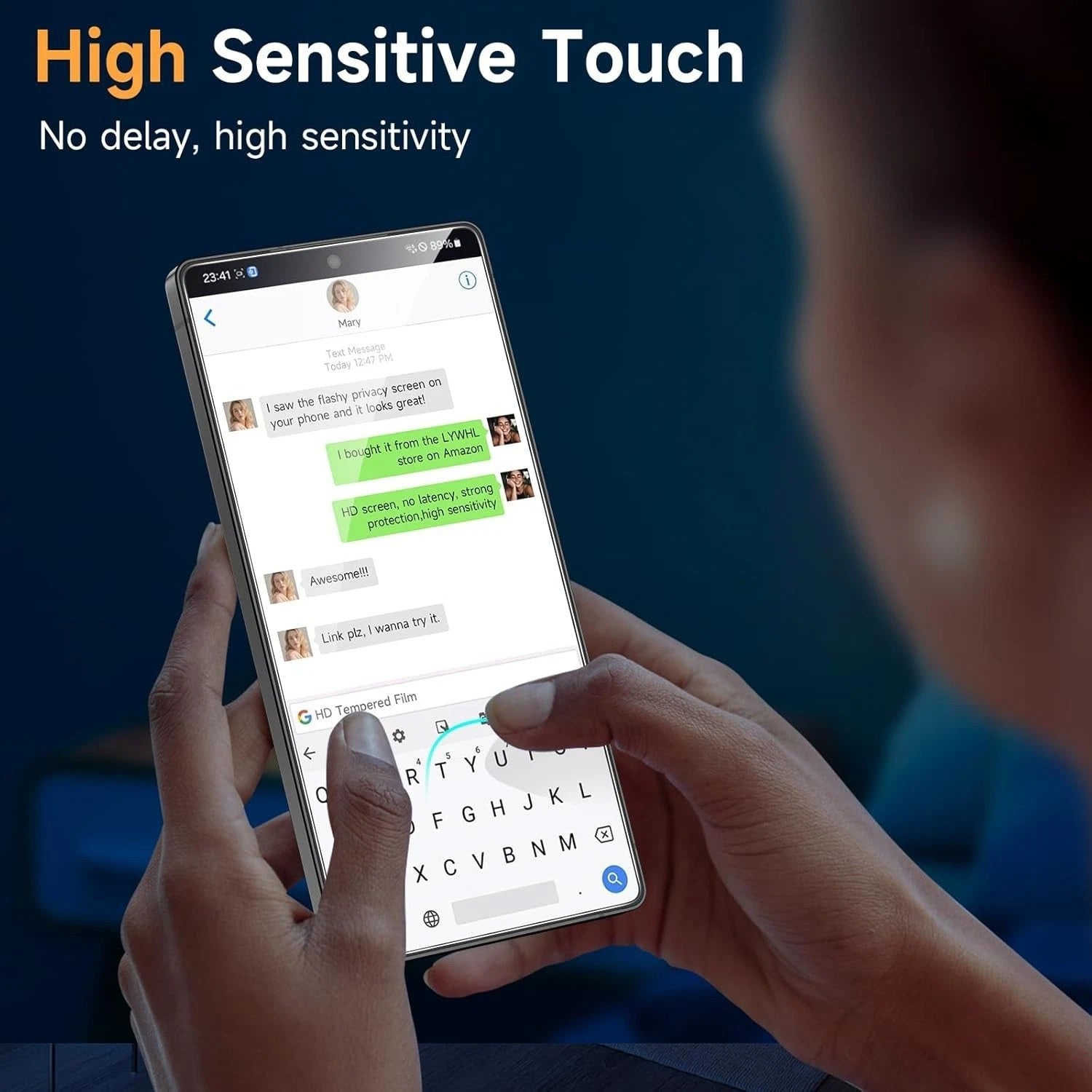 For Samsung Galaxy S24 FE Clear & Privacy Glass Screen Protector - image 6