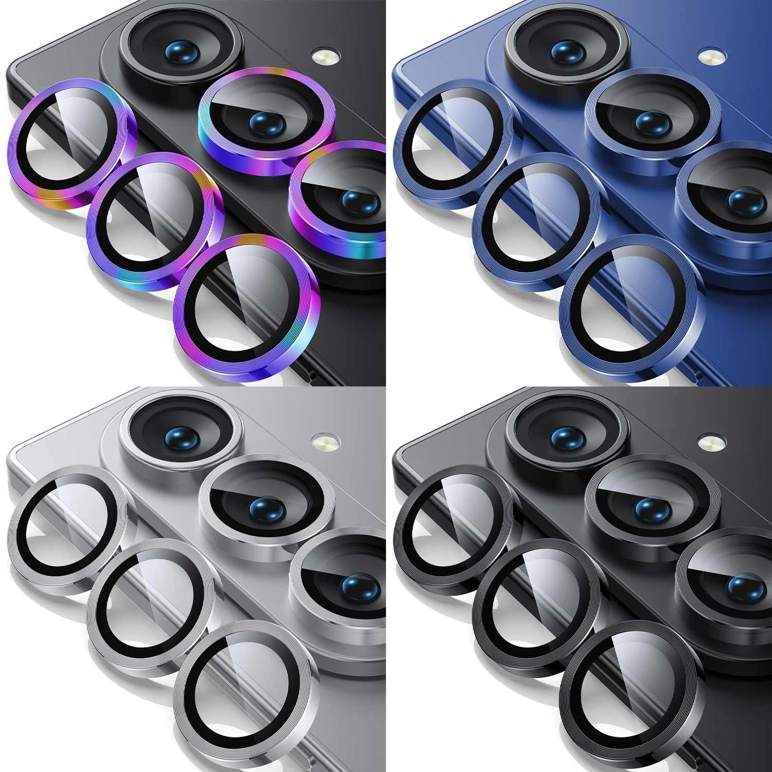 For Samsung Galaxy Z Fold 7 Metal Camera Lens Glass Protector - image 1