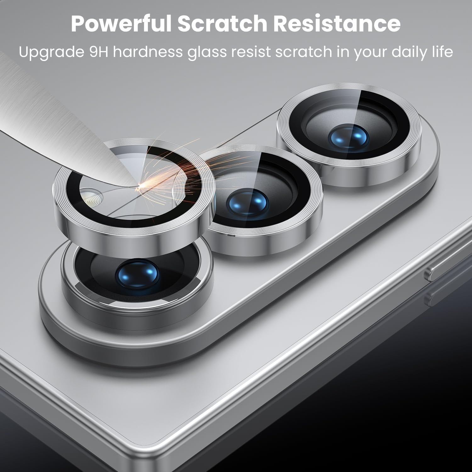 For Samsung Galaxy Z Fold 7 Metal Camera Lens Glass Protector - image 4