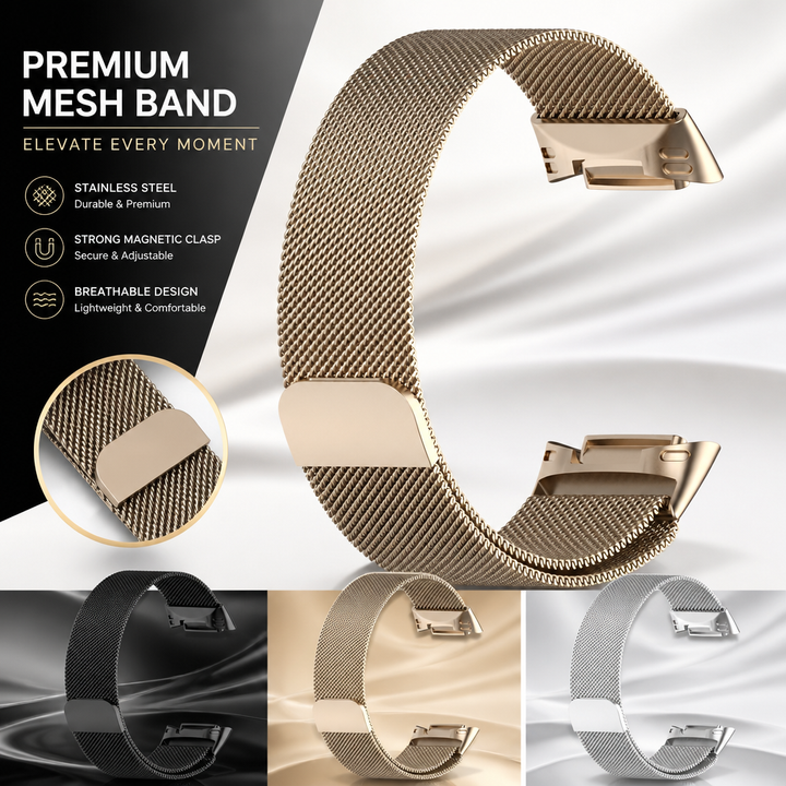 Milanese Metal Band for Fitbit Charge - image 1