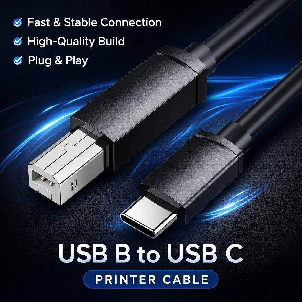 USB-C to USB-B Printer Cable - image 1