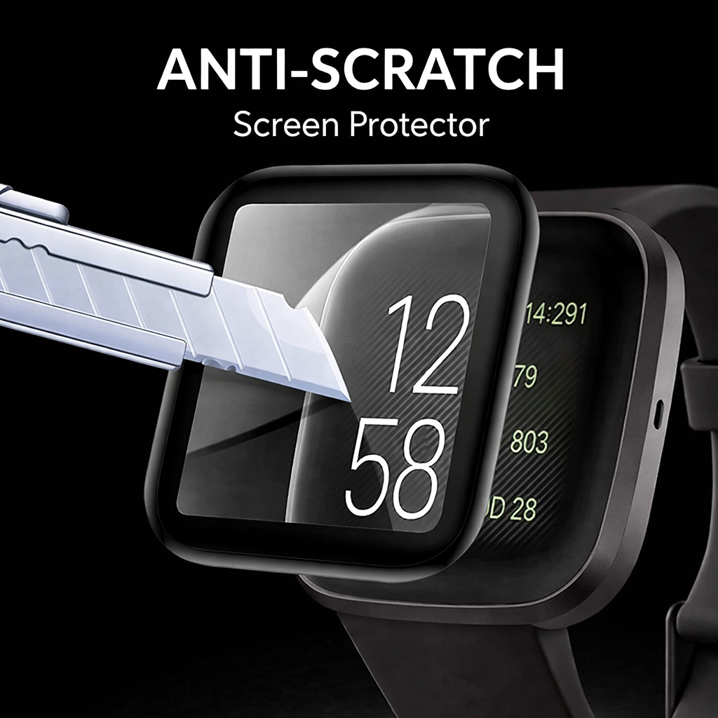 3 Pack MaxShield Screen Protector for Fitbit Versa and Sense - image 3