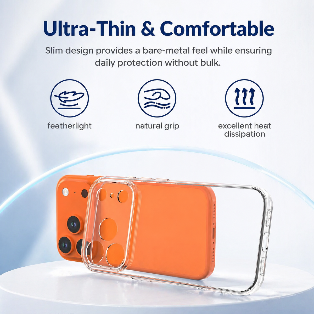 For iPhone 18 Pro Max Case, Compatible with MagSafe - Raised Camera Protection, Case Only, Clear