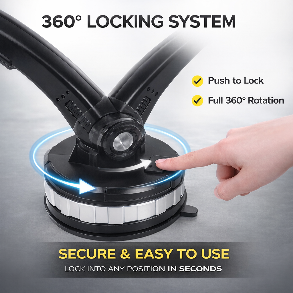 Vacuum Suction Car Phone Mount - image 5