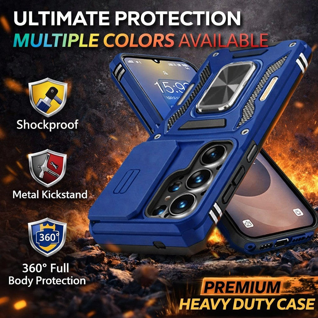 For Samsung Galaxy S24 FE Magnetic Ring Kickstand Shockproof Case - image 1