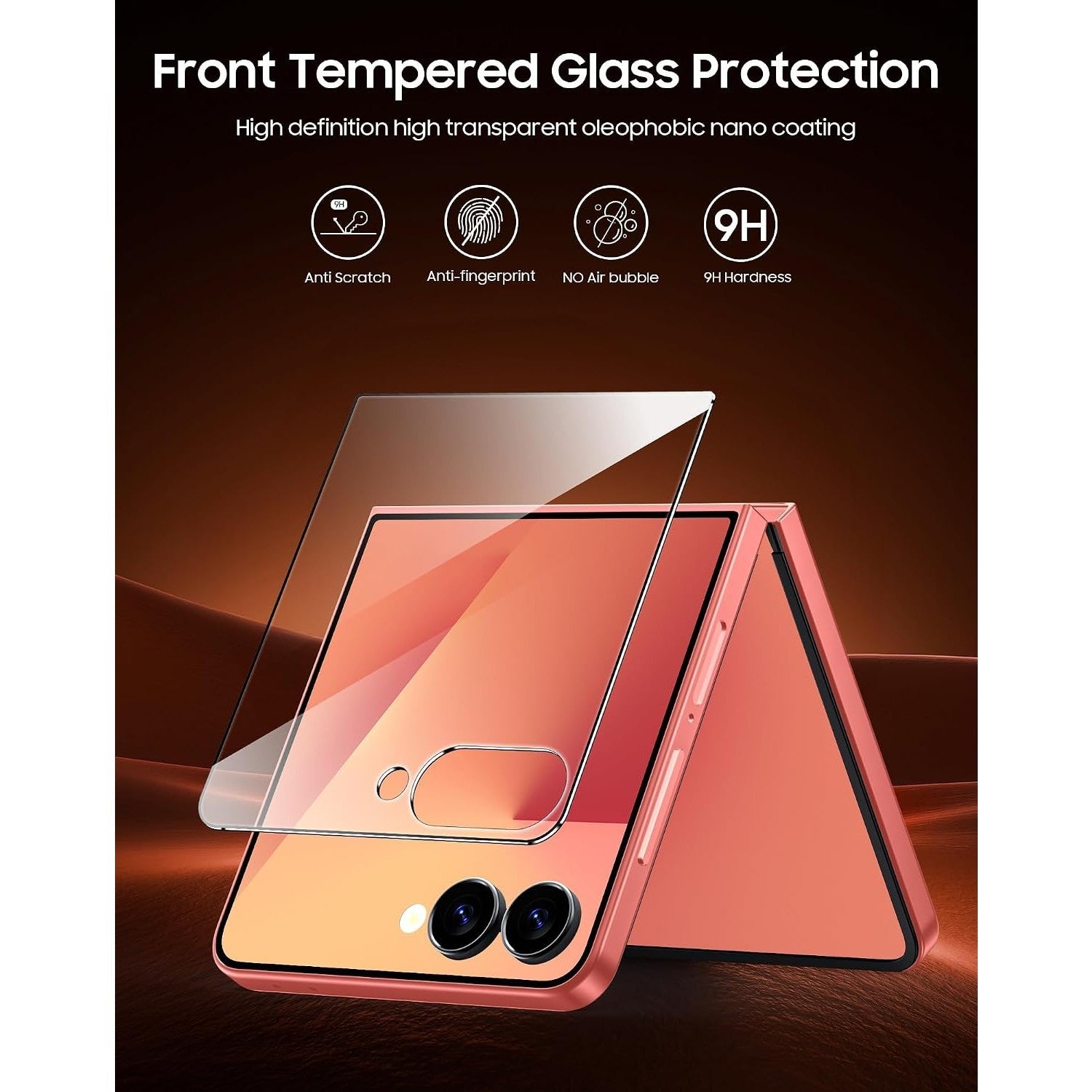 For Samsung Galaxy Z Flip 7 Easy-Install Clear & Privacy Screen Protector - image 3