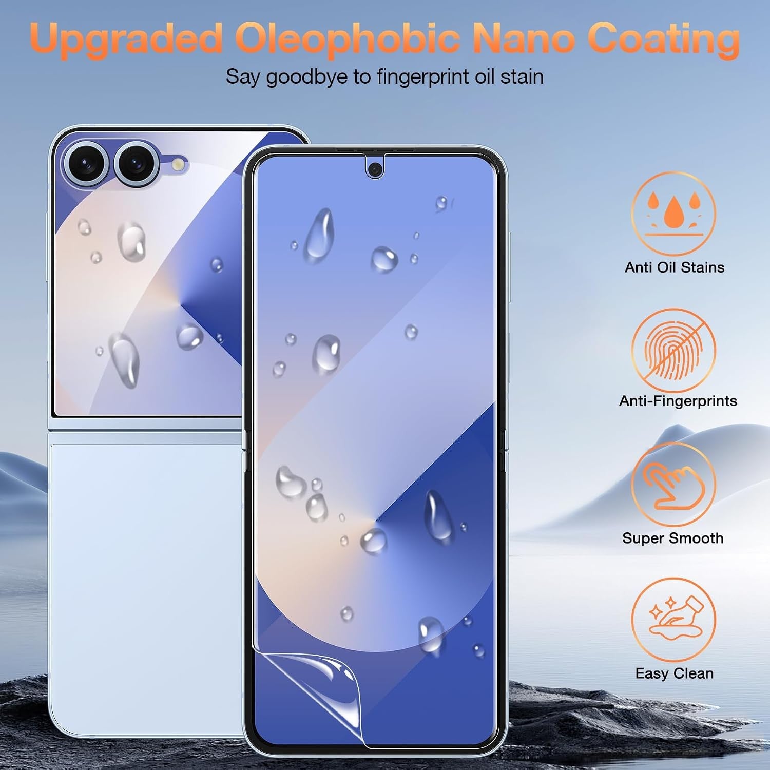 For Samsung Galaxy Z Flip 7 Easy-Install Clear & Privacy Screen Protector - image 7