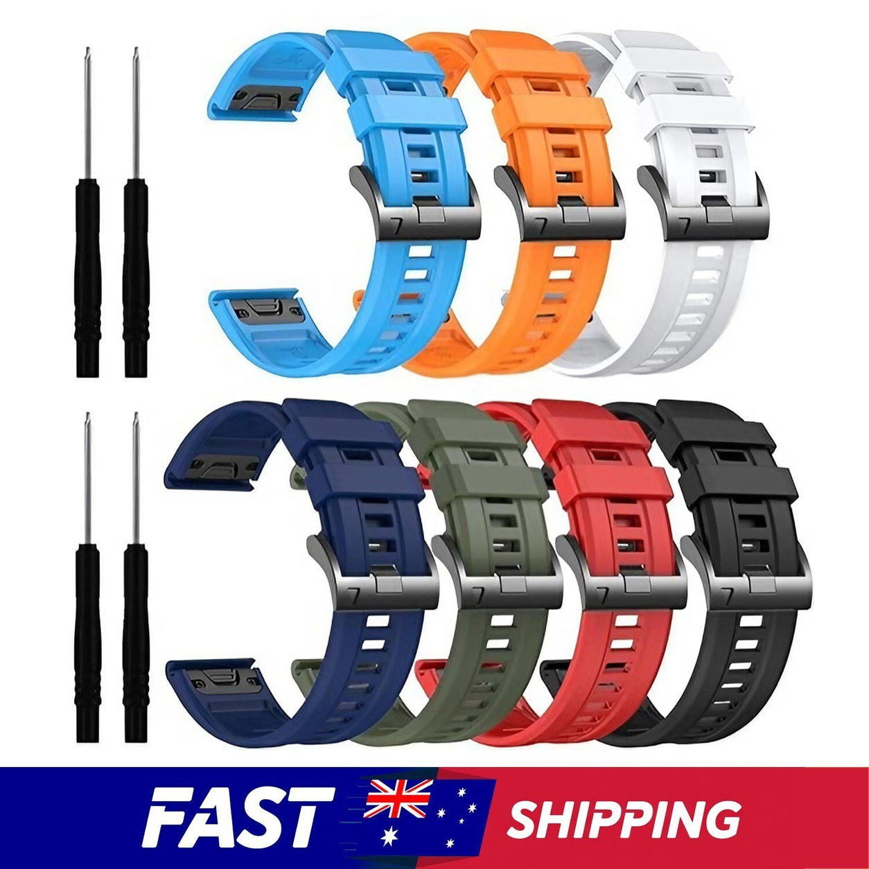 Silicone Replacement Band for Garmin Fenix - image 1