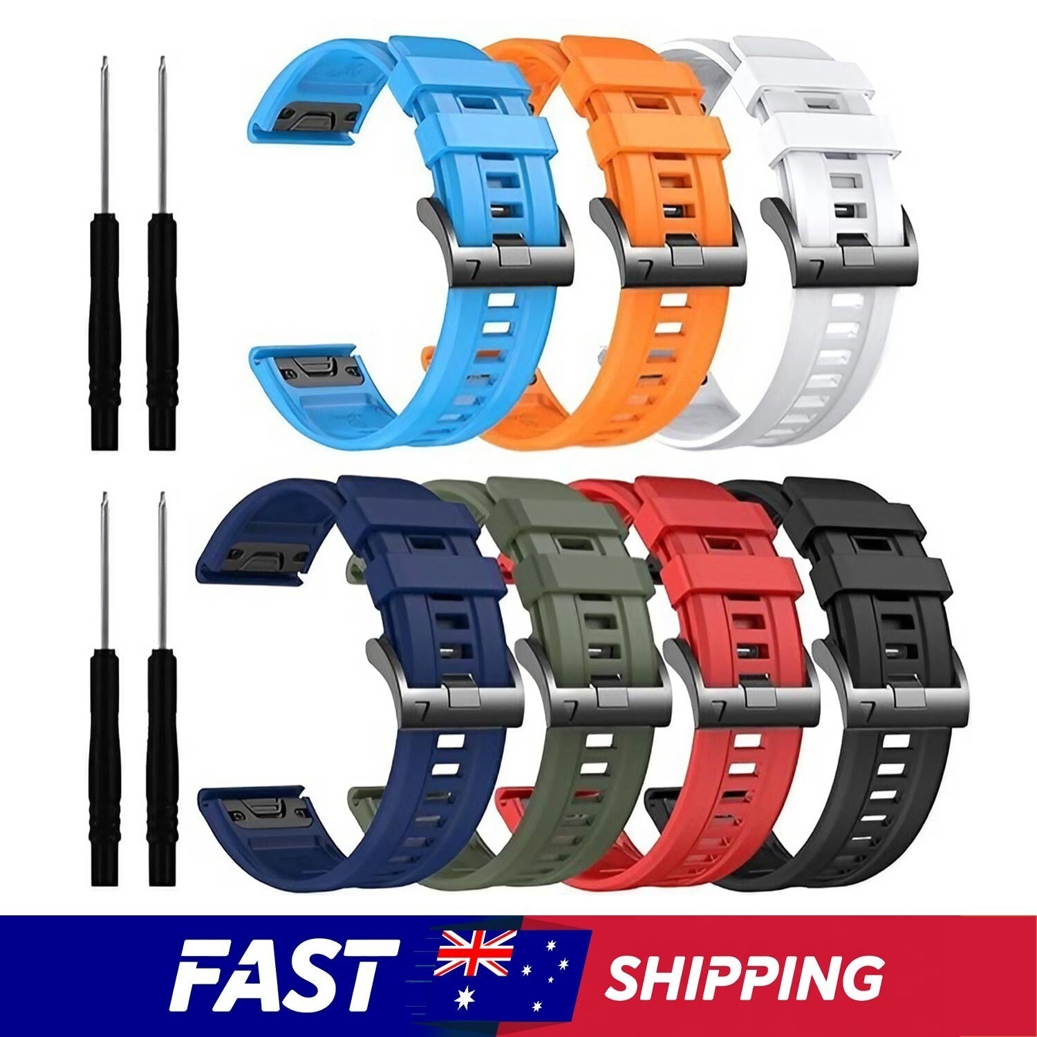 Silicone Replacement Band for Garmin Fenix - image 1