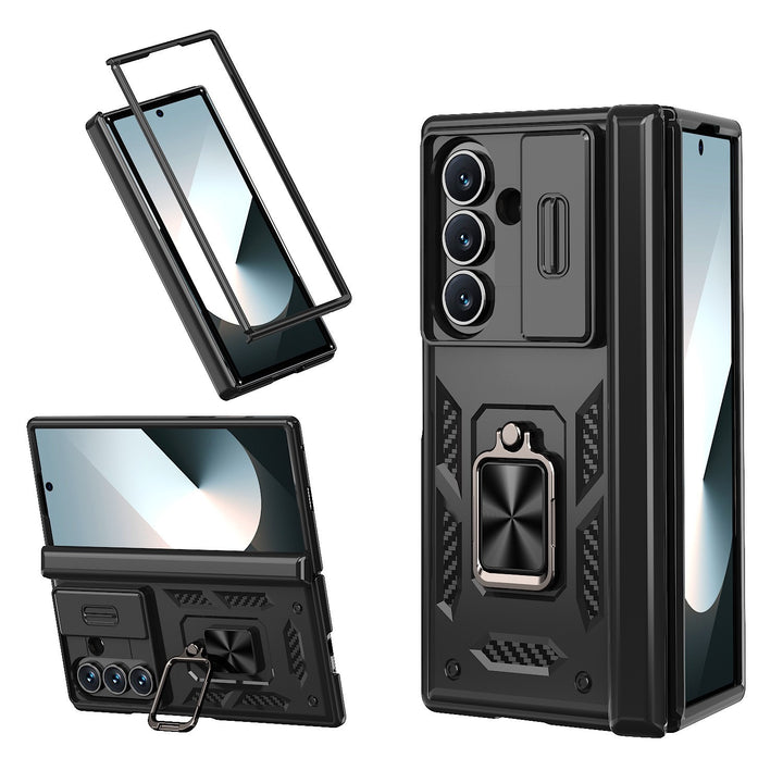 For Samsung Galaxy Z Fold 8 / Fold 8 Ultra Heavy Duty Ring Kickstand Shockproof Case - image 1