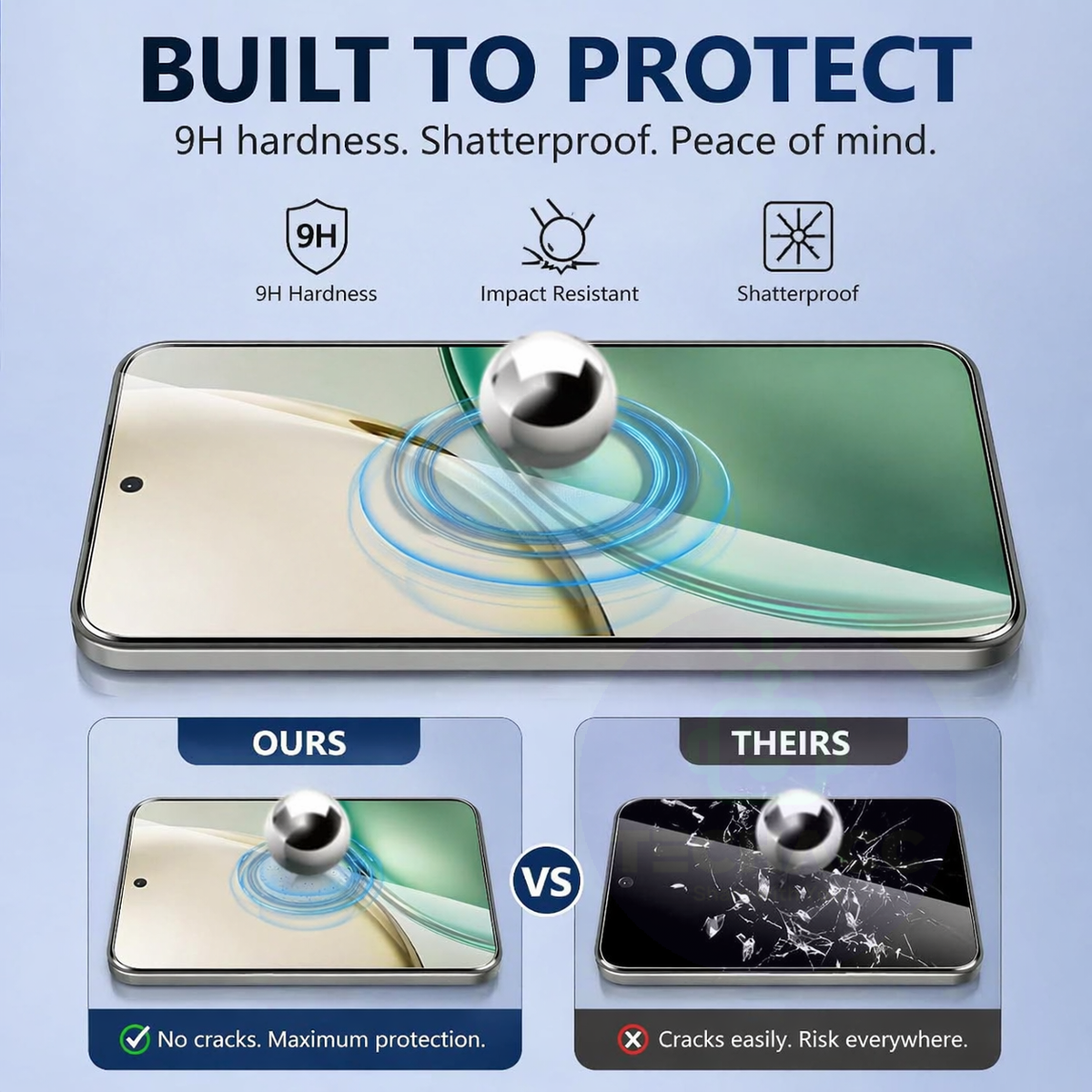 Tempered Glass Screen Protectors for Honor Magic 8 Pro - 2 Pack