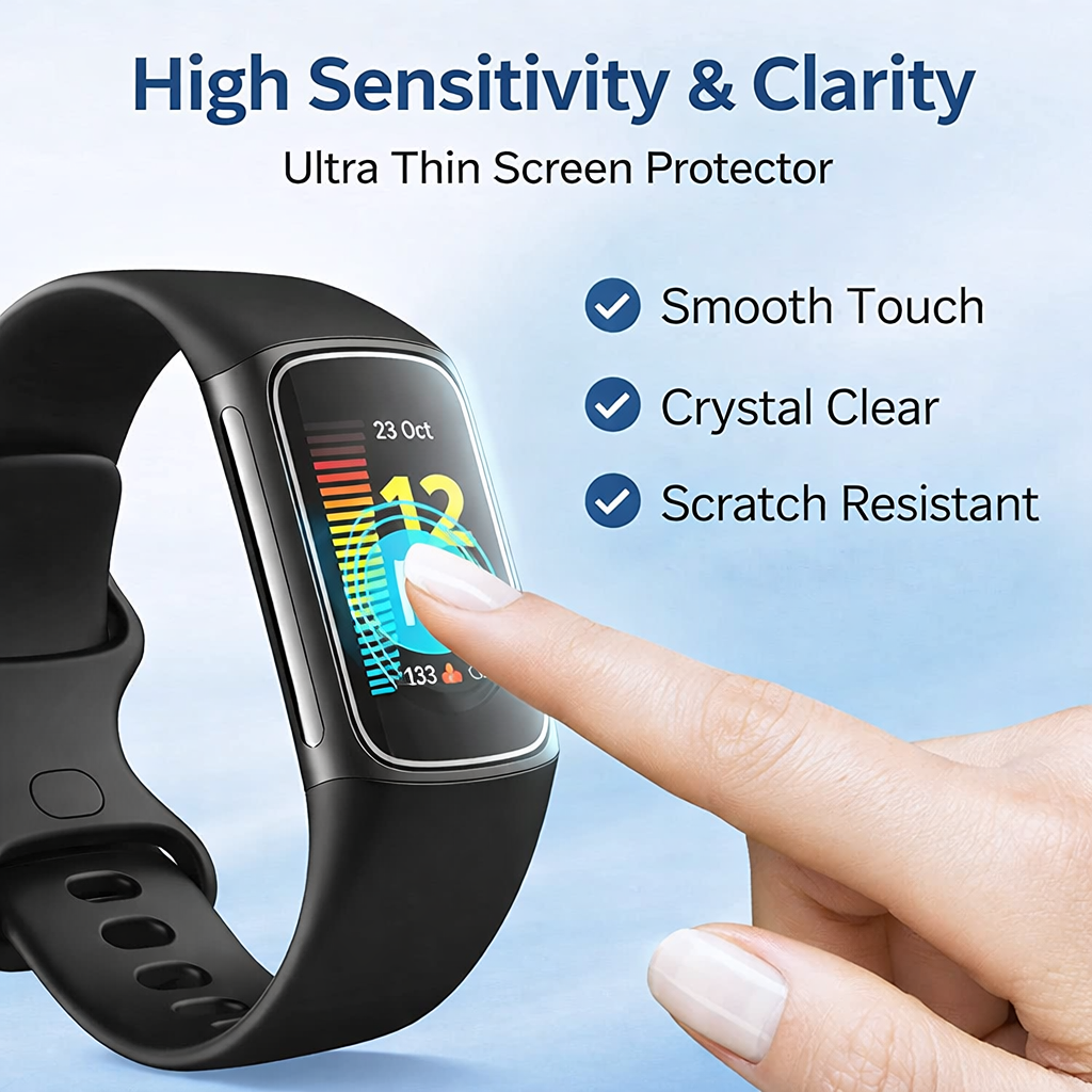 Hydrogel Screen Protector for Fitbit Charge and Inspire - image 5
