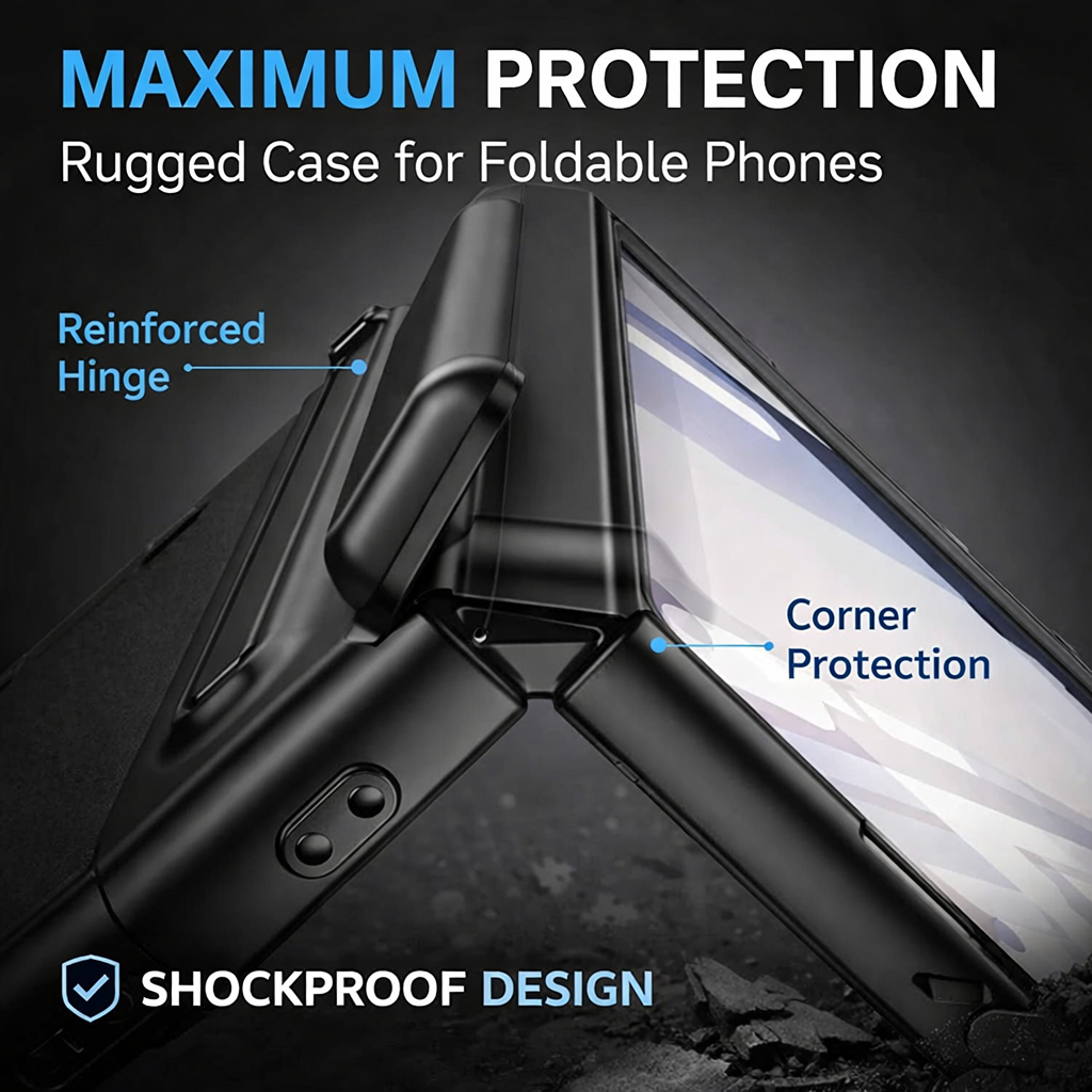 For Samsung Galaxy Z Fold 7 S Pen Holder Shockproof Case - image 3