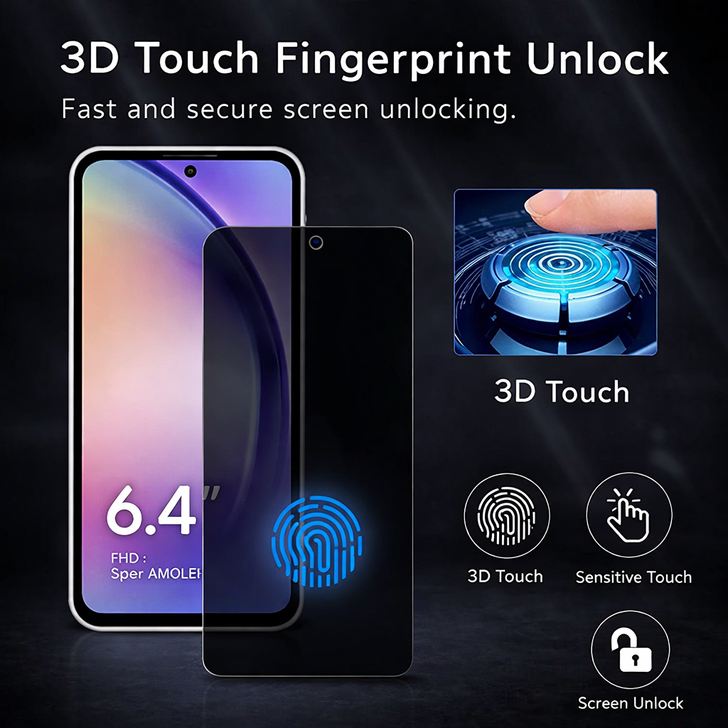 For Samsung Galaxy A16 A17 A26 A27 A36 A37 A56 A57 Privacy Glass Screen Protector - image 7