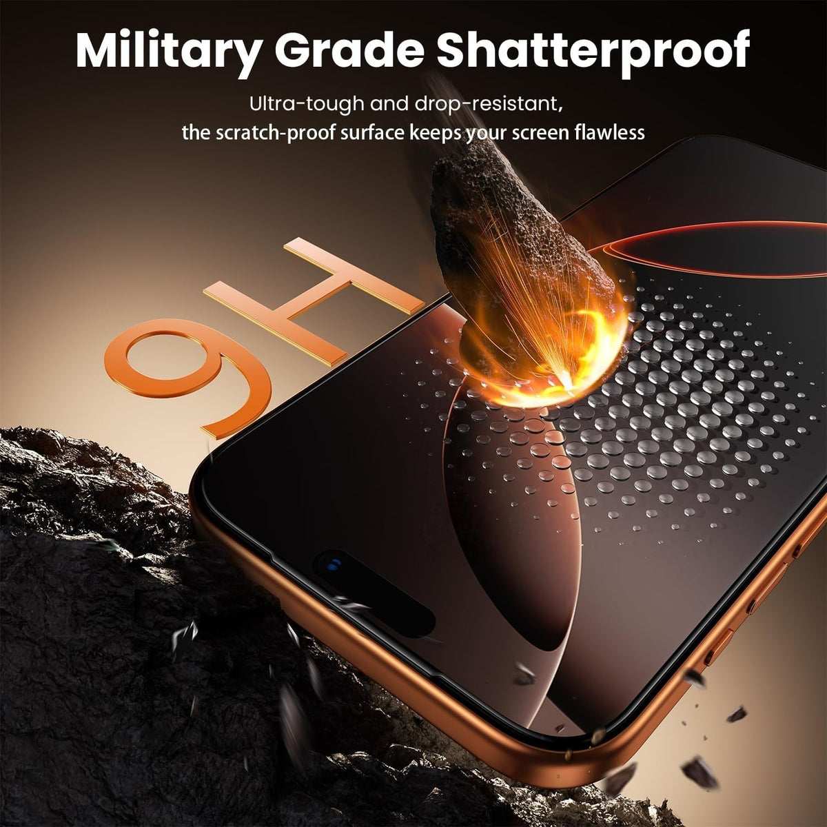 MAXSHIELD Privacy Glass Screen Protectors for iPhone 18 Pro Max - 2 Pack