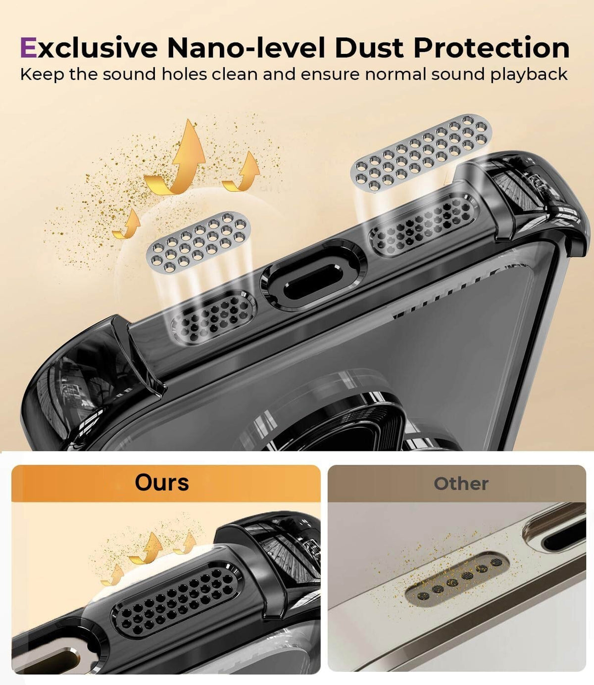 For iPhone 18 Pro Case, Compatible with MagSafe - Shock-Absorbing Corners, Case Only, Black