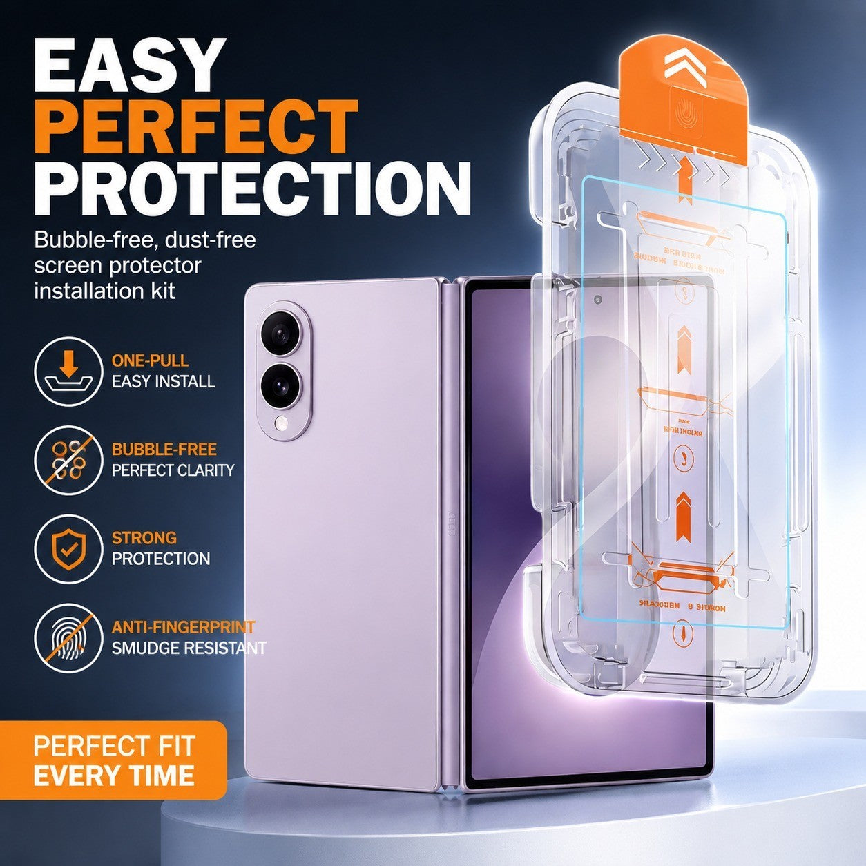 For Samsung Galaxy Z Fold 7 Easy-Install Clear & Privacy Screen Protector - image 1