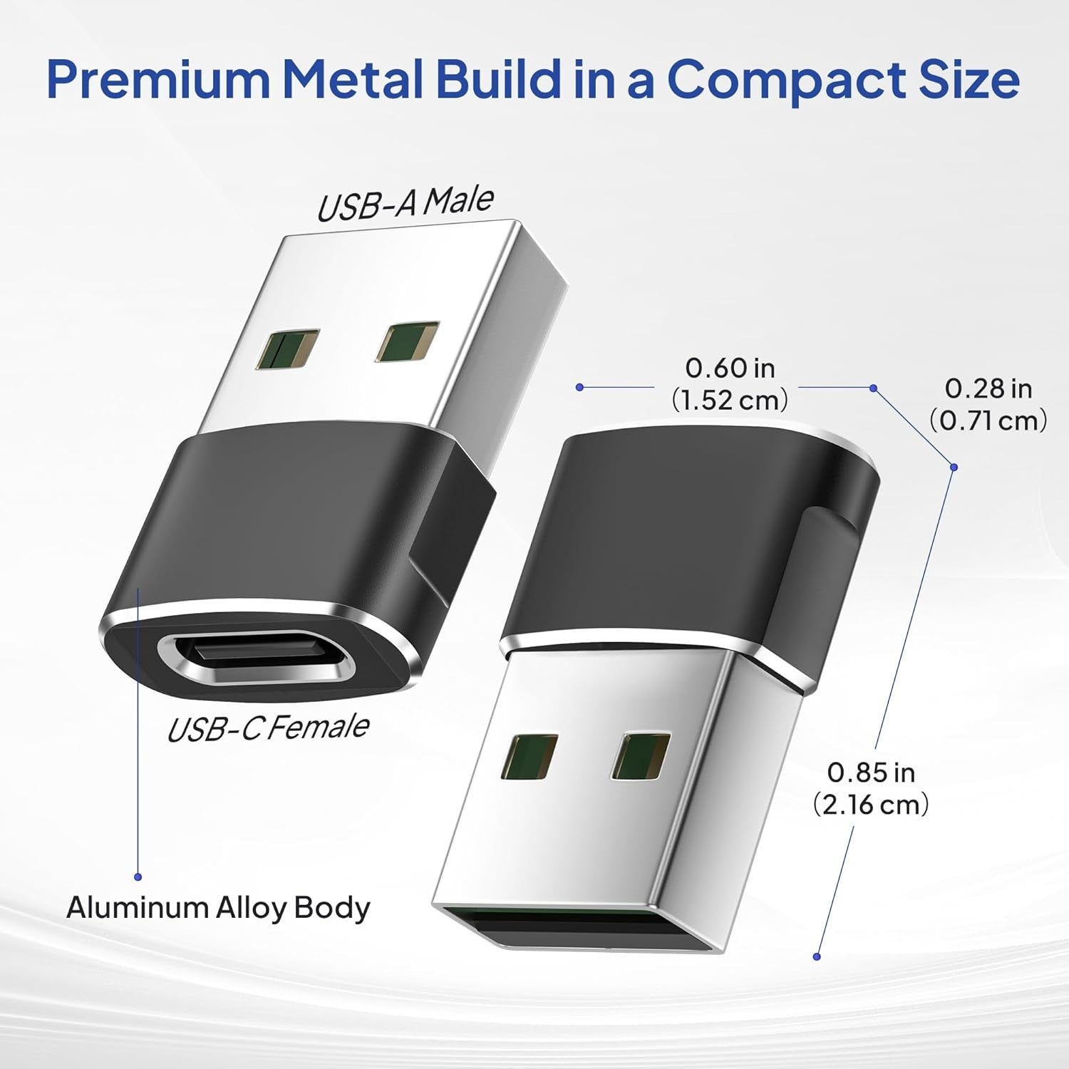 USB-A to USB-C Charging Adapter – 2 Pack - image 4