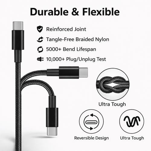 USB-C to USB-B Printer Cable - image 6