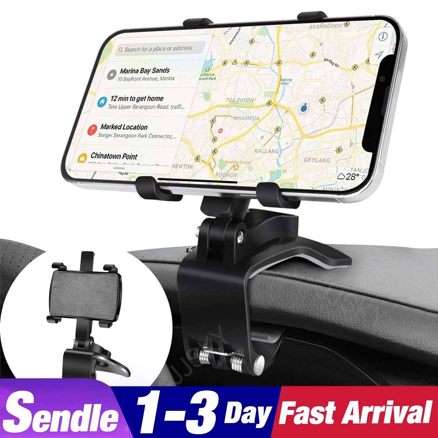 Dashboard Clip Car Phone Mount - image 9