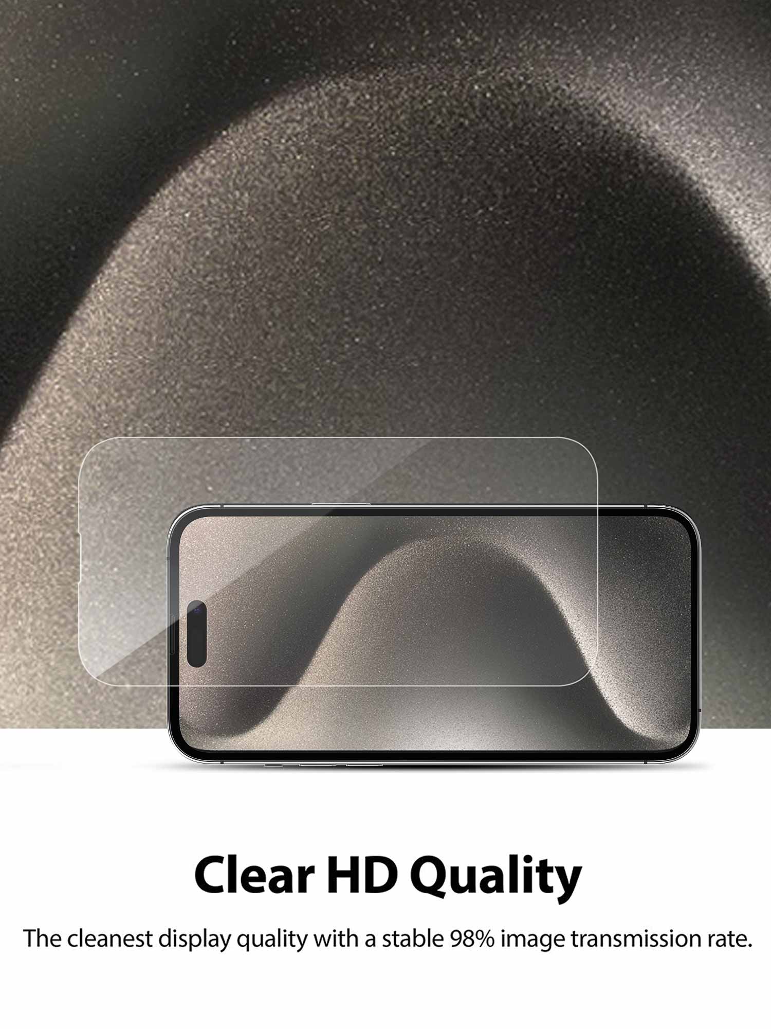 【2 Pack】  MaxShield® Premium 9H iPhone 15 Series Full Glass Protector