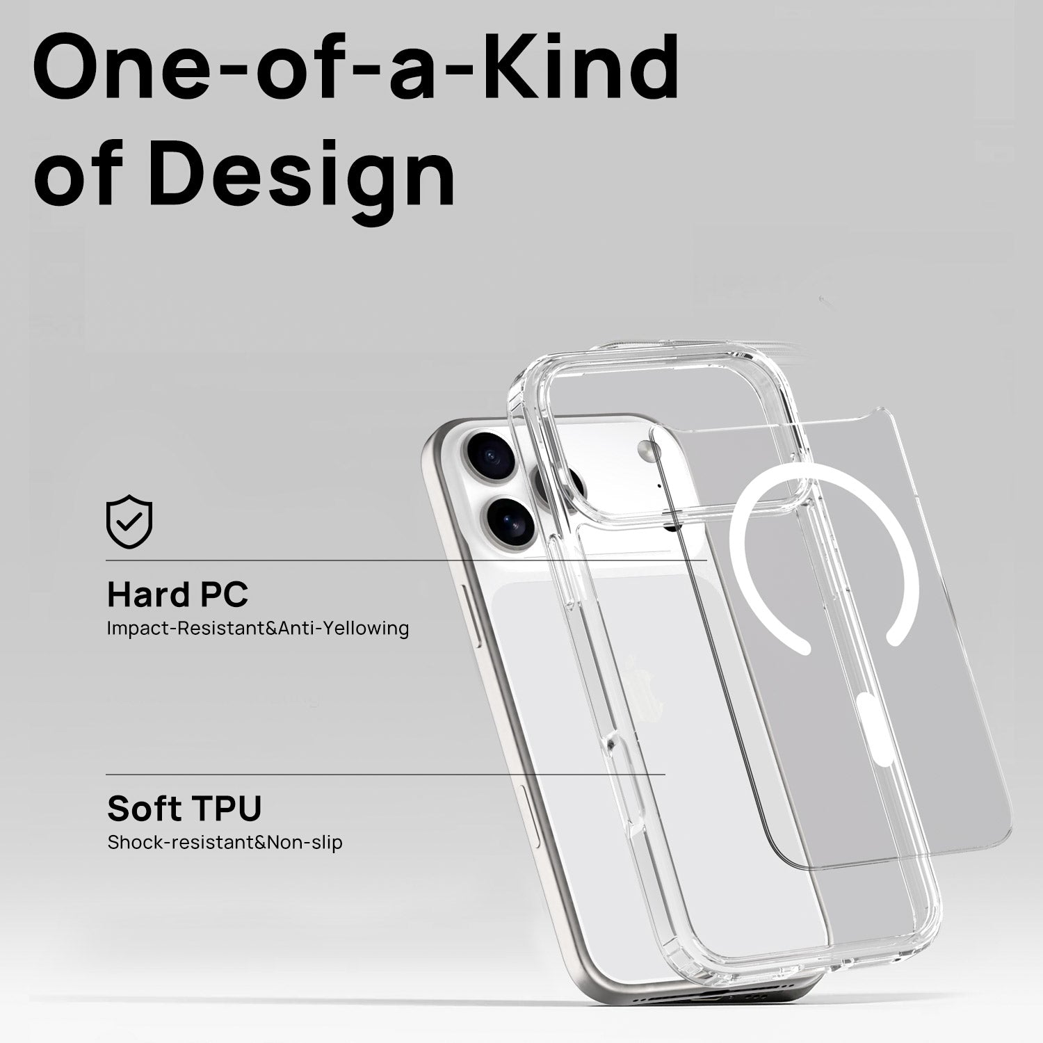 For iPhone 17 Pro Max Air Case Clear Magsafe Shockproof Magnetic Cover