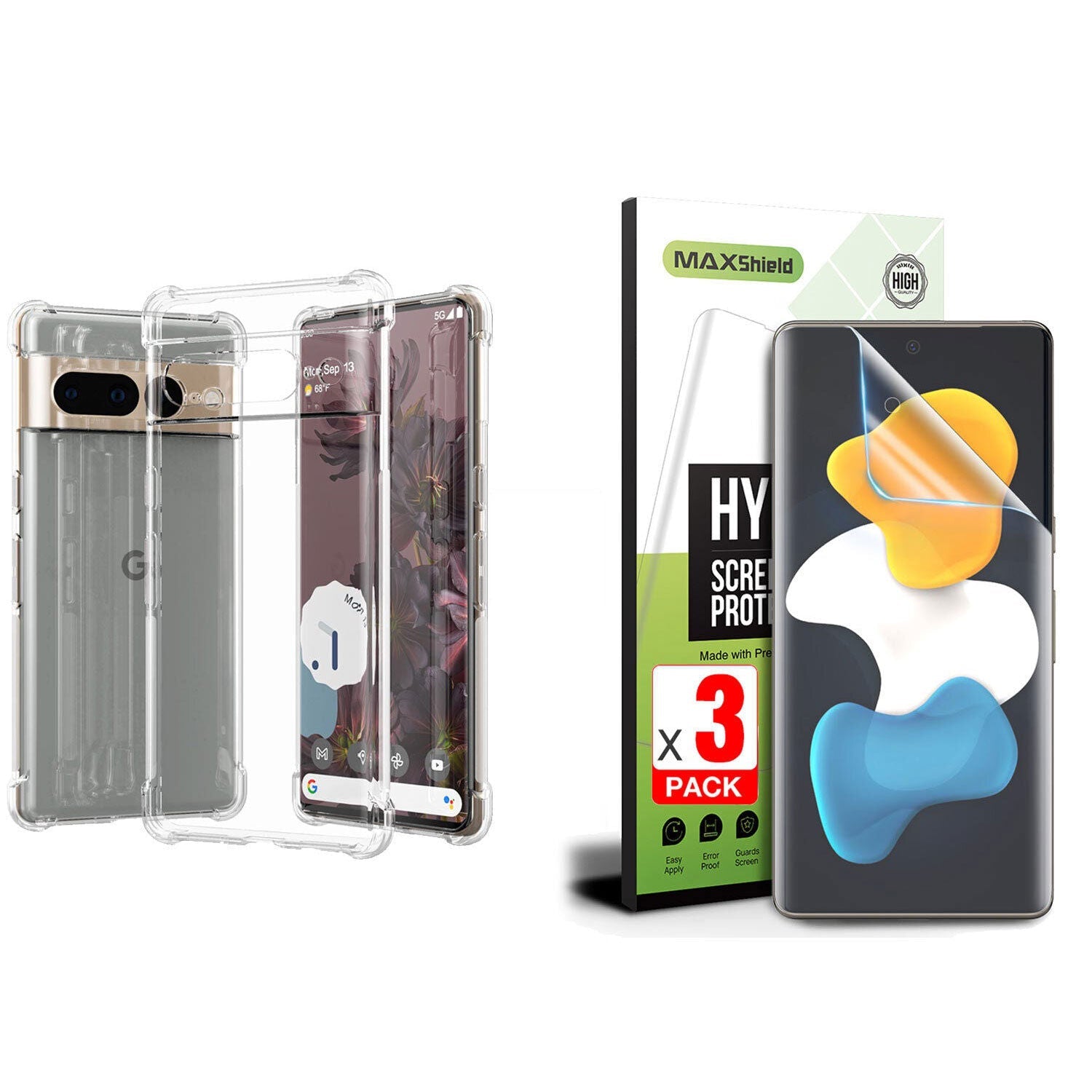 For Google Pixel 9 Pro XL Case Clear Shockproof Bumper Cover