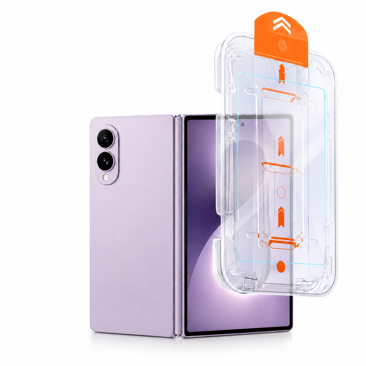 For Samsung Galaxy Z Fold 7 Easy-Install Clear & Privacy Screen Protector - white background main image