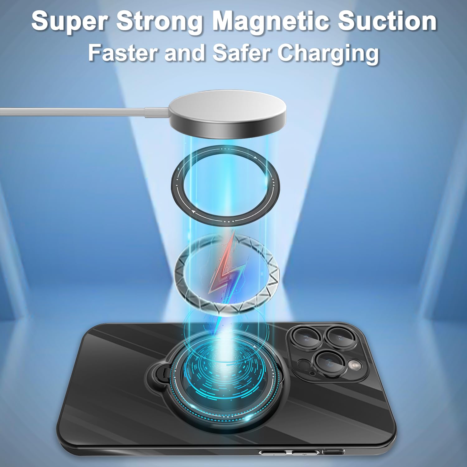 Invisible Stand MagSafe Magnetic for iPhone 15 Series Case