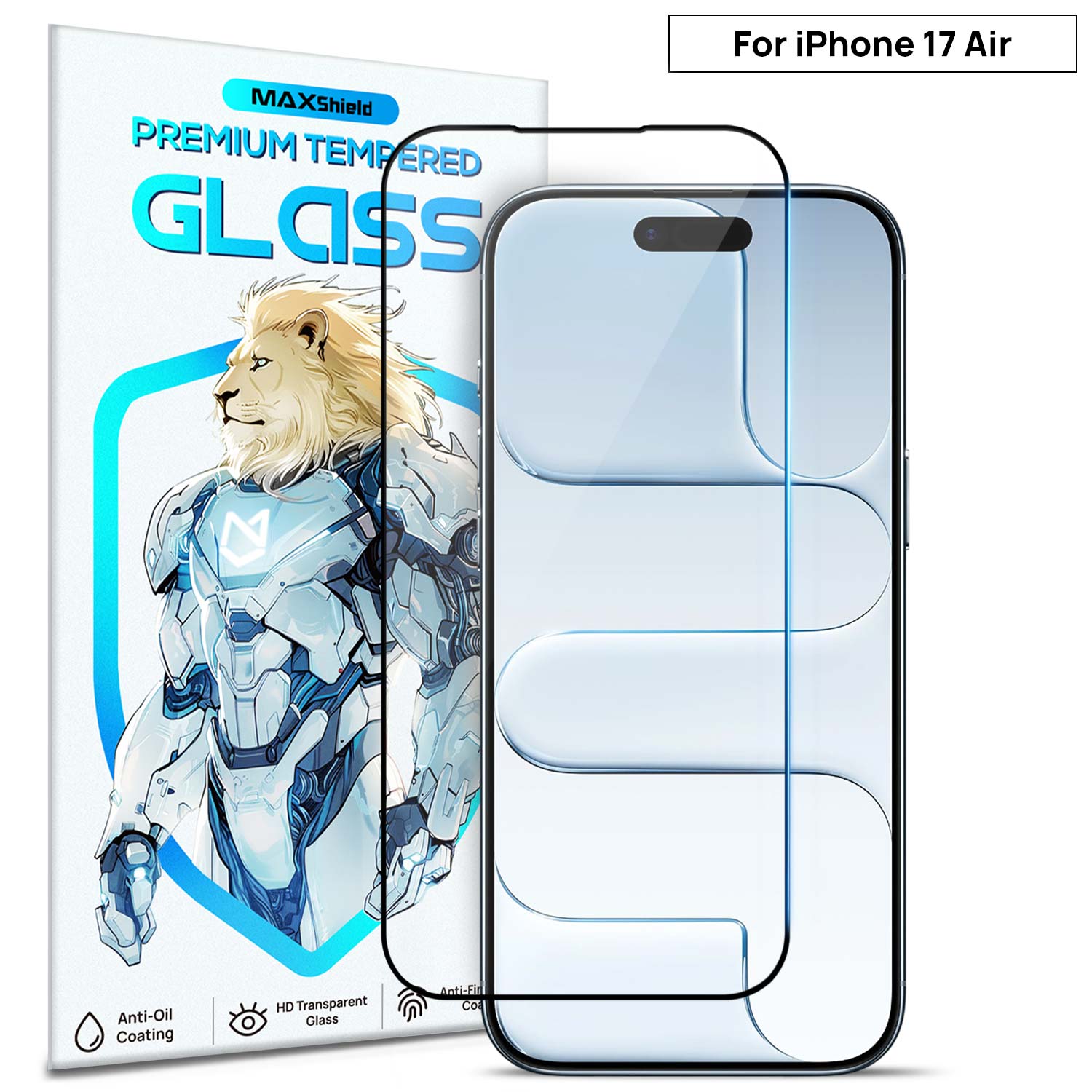 2X For iPhone 17 Pro Max Air Tempered Glass Screen Protector