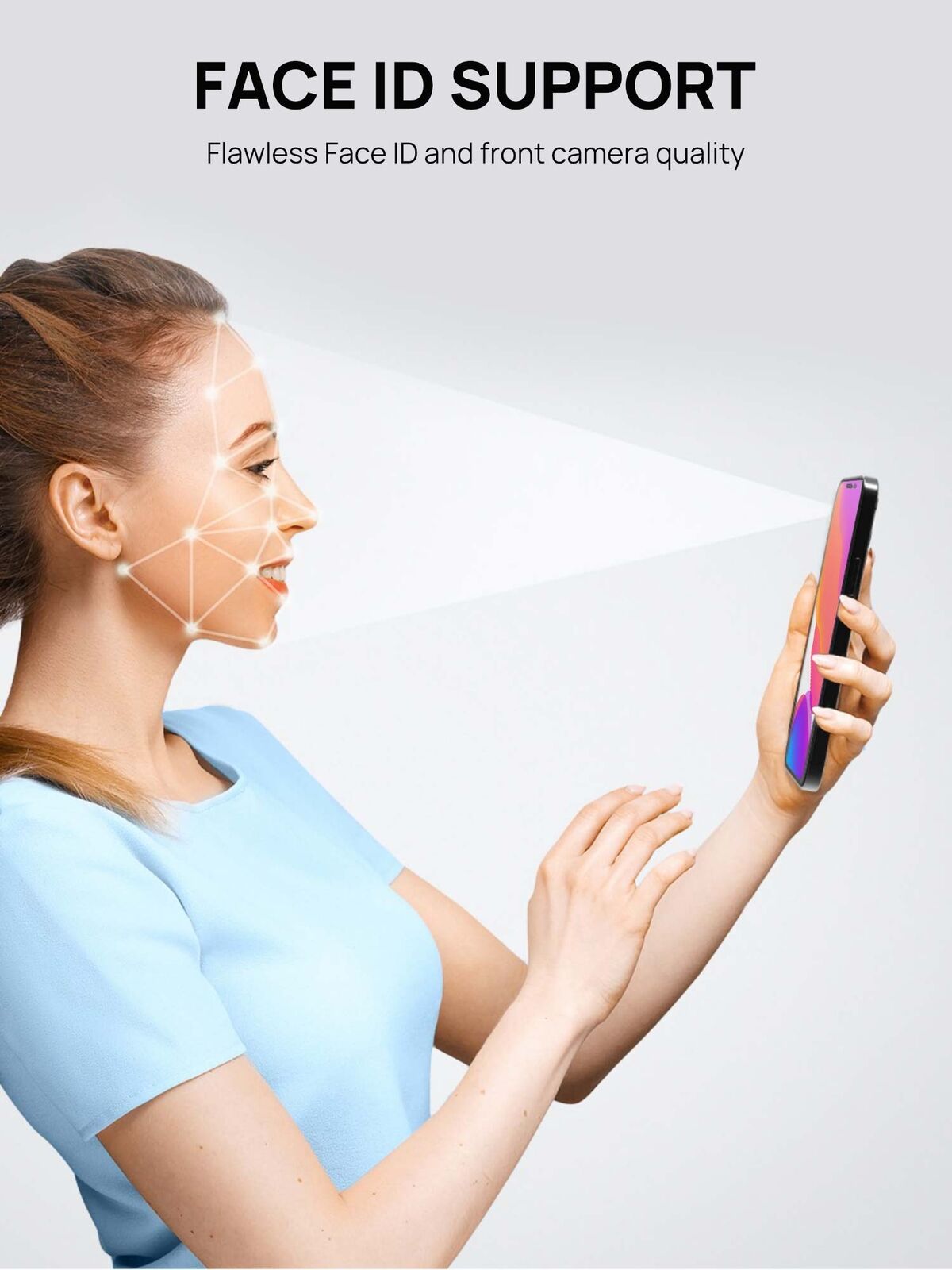 [2+2 Pack] MaxShield FullCoverage Tempered Glass Film + Camera Lens Protector for iPhone 16 Pro Plus Max