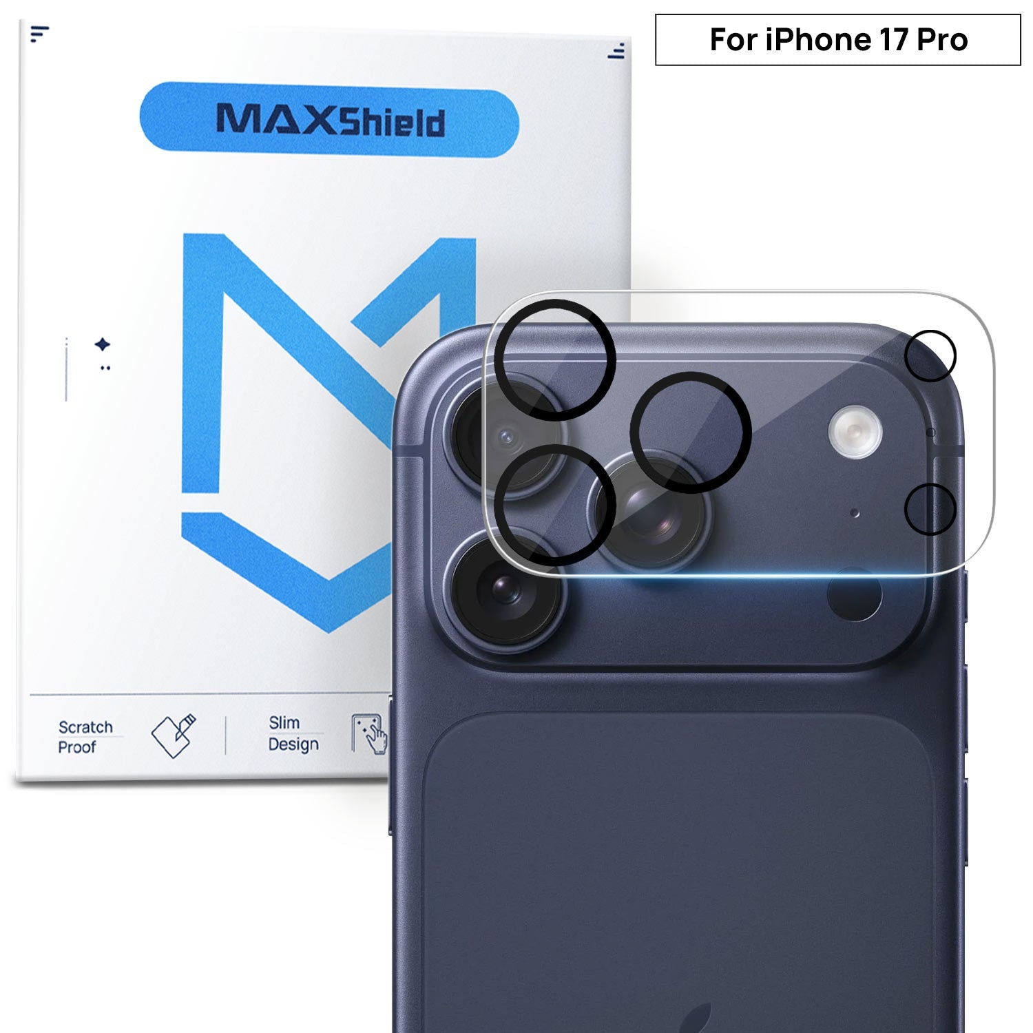 For iPhone 17 Pro Max Camera Lens Clear Glass Screen Protector