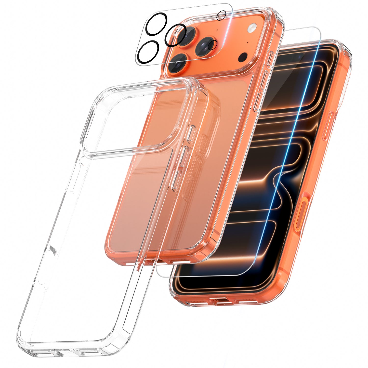 For iPhone 17 Pro Max Air Clear Case Shockproof Bumper Lens Cover