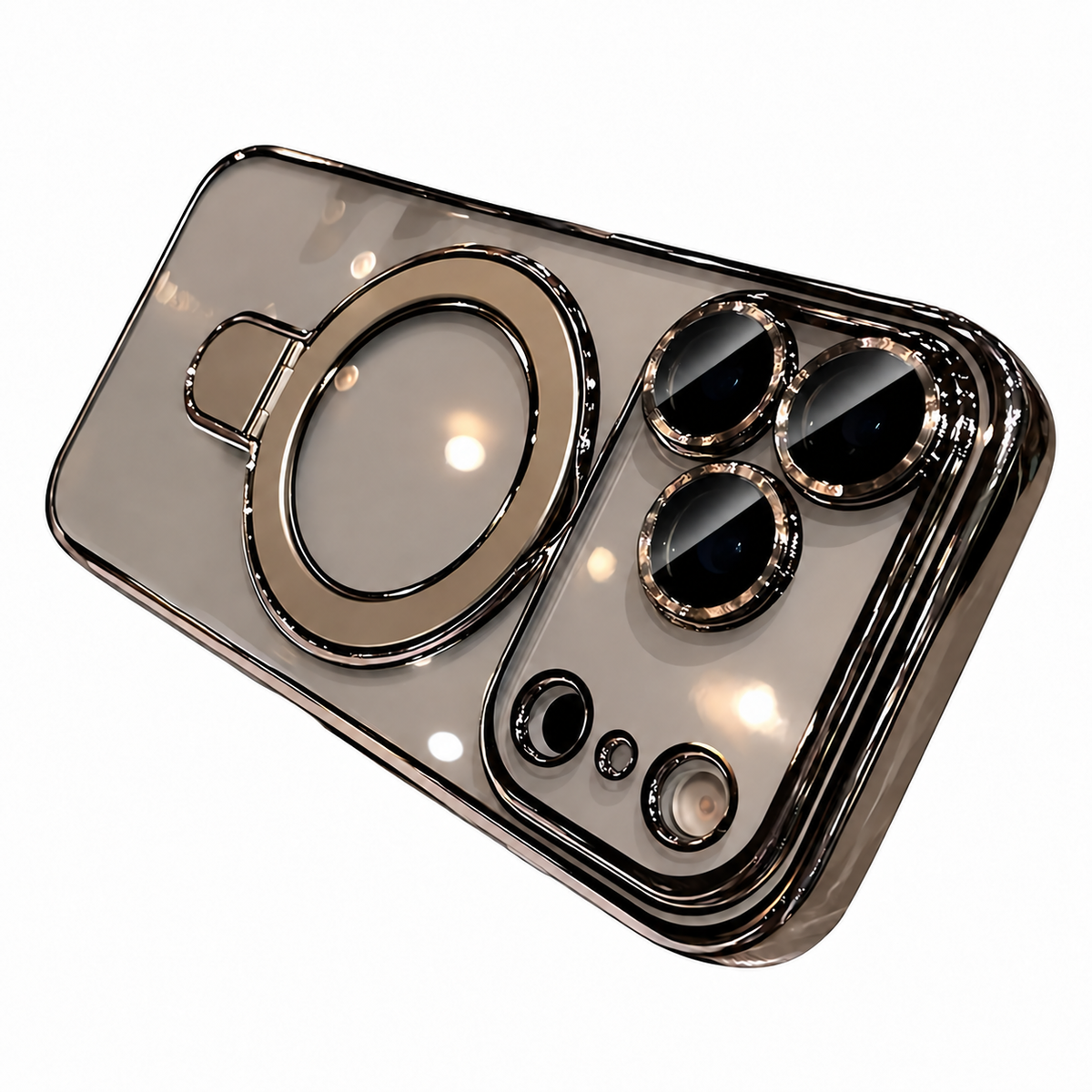 For iPhone 18 Pro Max Case, Compatible with MagSafe - 360-Degree Rotating Stand, Case Only, Grey - main image