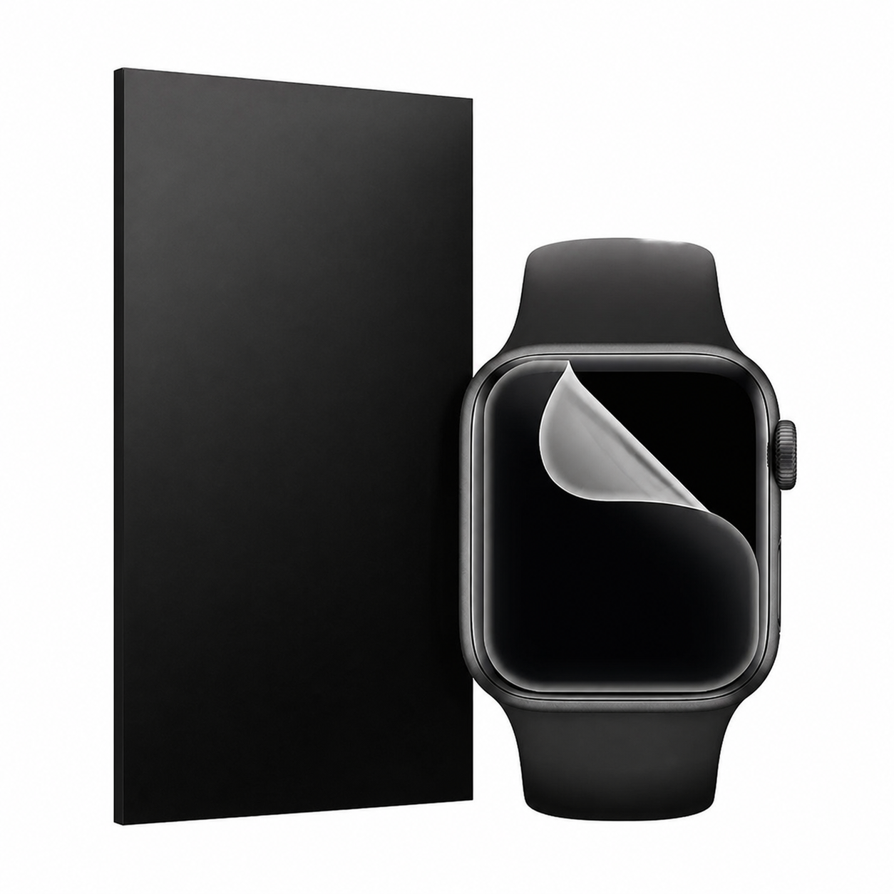 MaxShield Screen Protector for Apple Watch Series 2/3 42mm Full Cover iWatch – clean white background main image